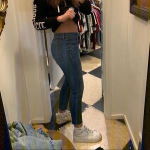 Vintage rag and bone low waisted skinny jeans. 27.